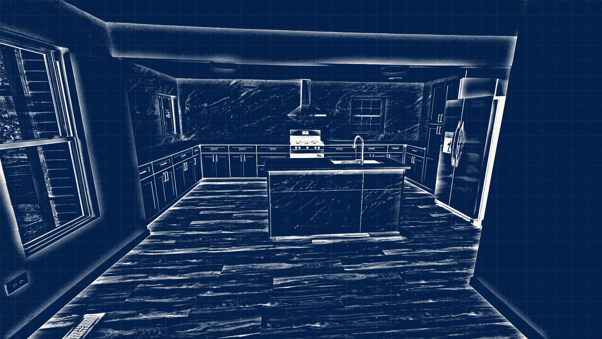 Design blueprint of the room